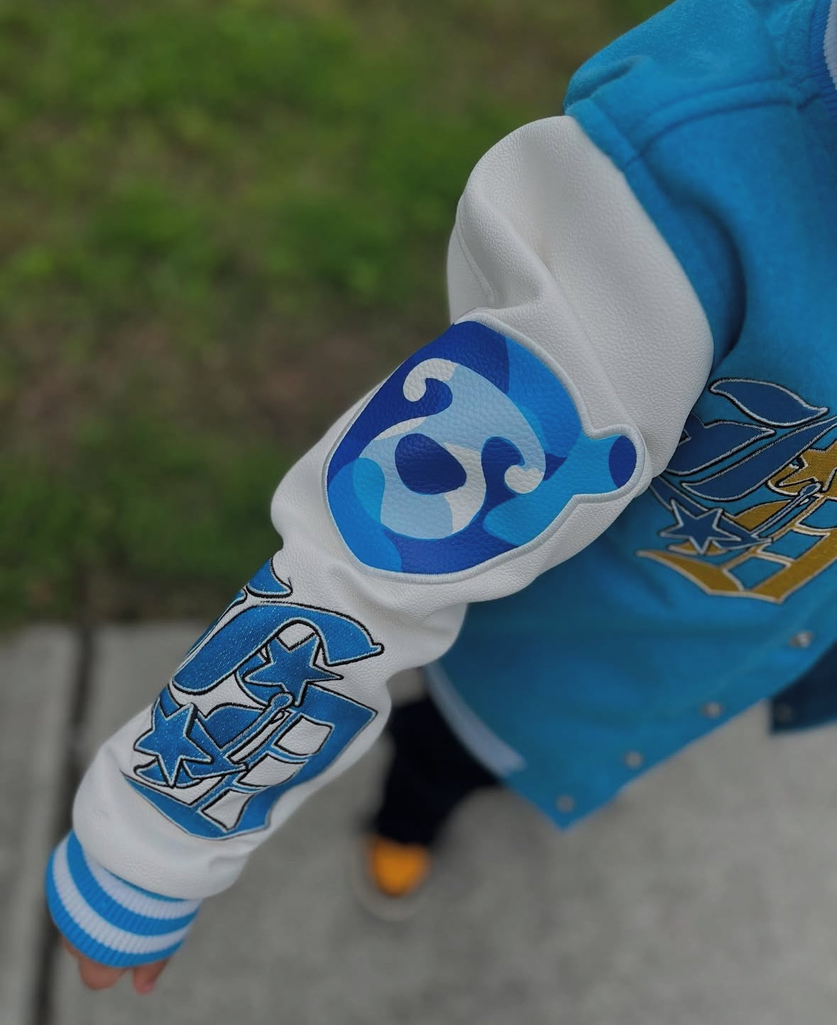 Born Leader Varsity Jacket - Regal Blue