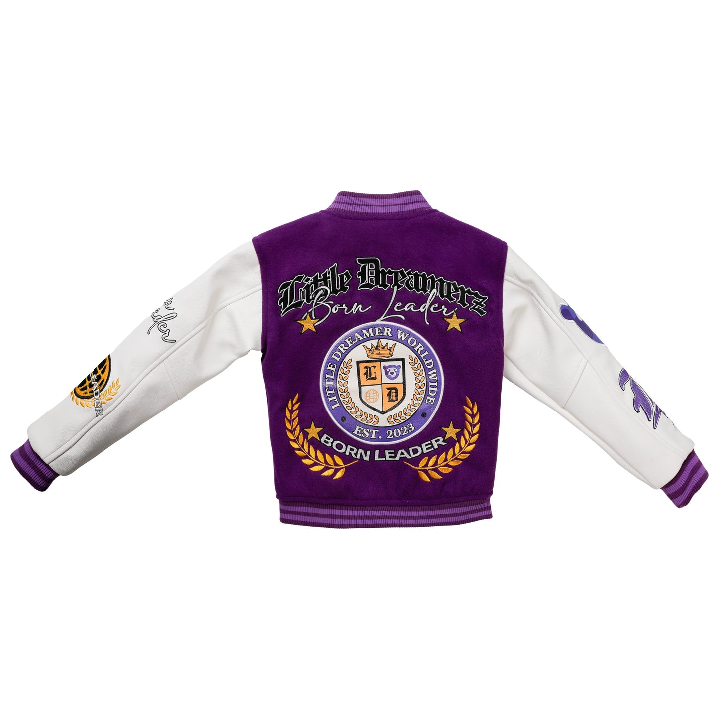 Born Leader Varsity Jacket - Empowerment Purple