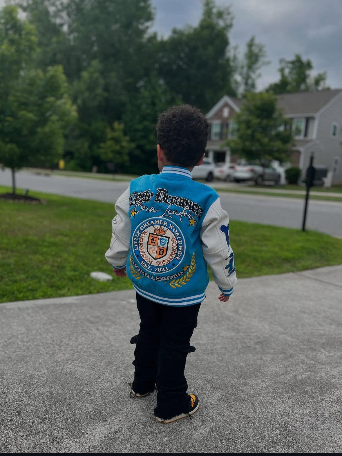 Born Leader Varsity Jacket - Regal Blue