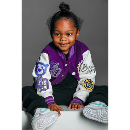 Born Leader Varsity Jacket - Empowerment Purple